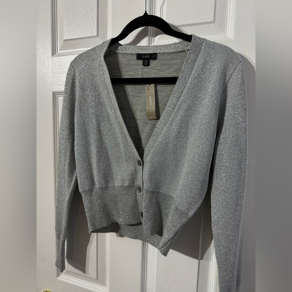 NWT J. Crew Gray Button-Up Women's Cardigan Sweater (XS) - Picture 5 of 16